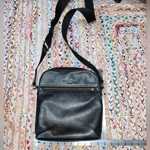 Coach Houston Flight Black Leather Men's Bag #68104